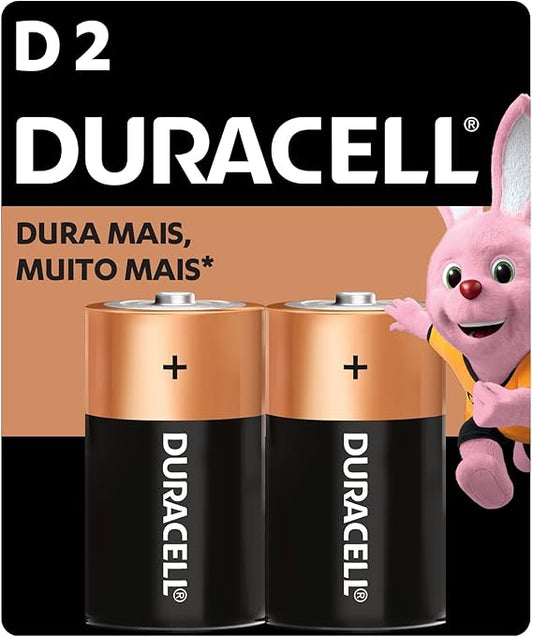 PILHA DURACELL D - 2 UNIDADES (0041333000985)