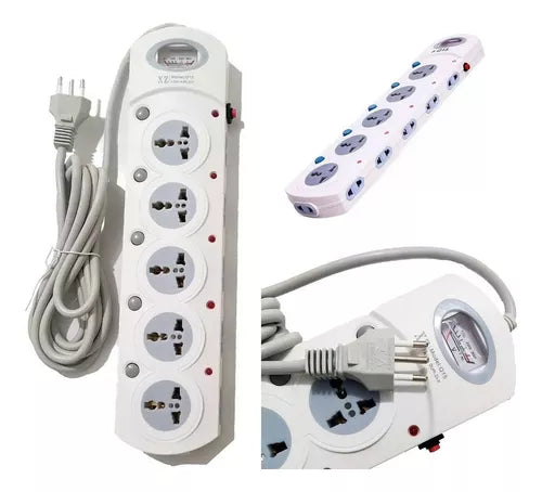 MULTIPLICADOR DE TOMADAS 110/220V 15 A MÁX (cód: 6920150528152)