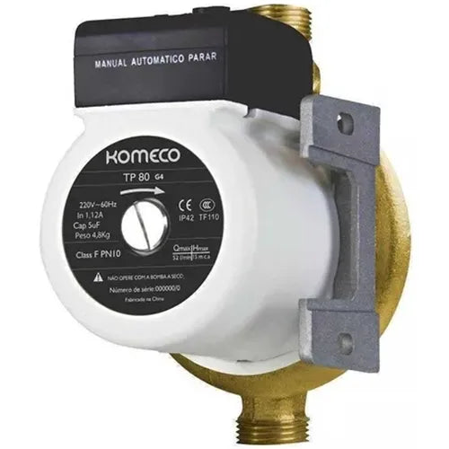 MINI BOMBA PRESSURIZADORA KOMECO TP80 G4 DE BRONZE 220V (cód: 7896873151375)