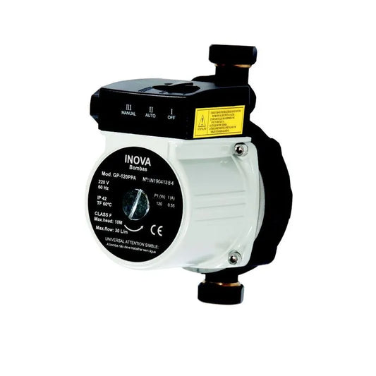 MINI BOMBA PRESSURIZADORA INOVA GP 120PPA 220V PLÁSTICO (cód: 0020002000052)