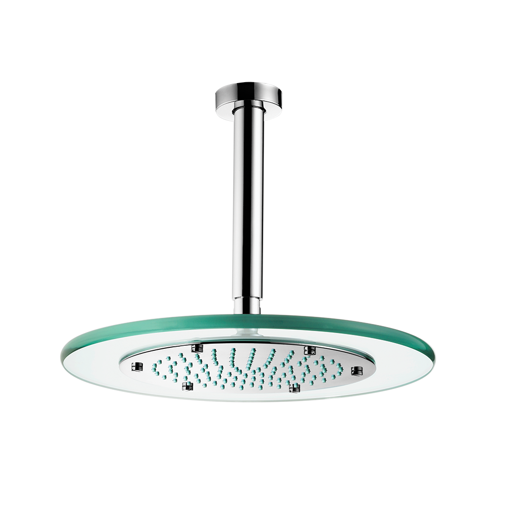 7016 C16 DUCHA C/CANO PARA TETO LOREN RAIN VIDRO (cód: 7896451840844)