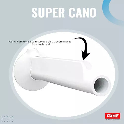 SUPER CANO FAME PARA INSTALAÇÃO DE DUCHAS E CHUVEIROS (cód: 7896039716608)