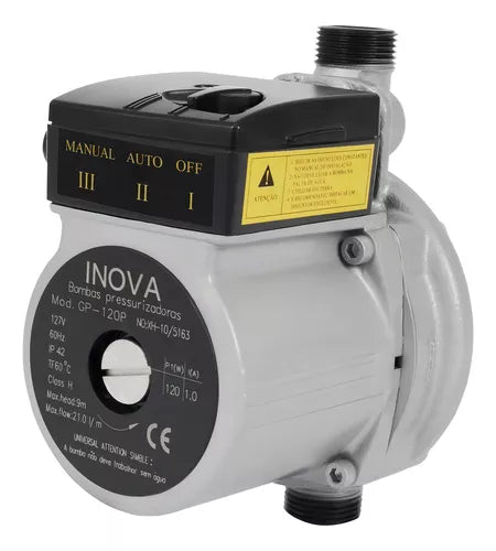 MINI BOMBA PRESSURIZADORA INOVA GP 120P DE FERRO 127V (cód: 1000.200.0069)