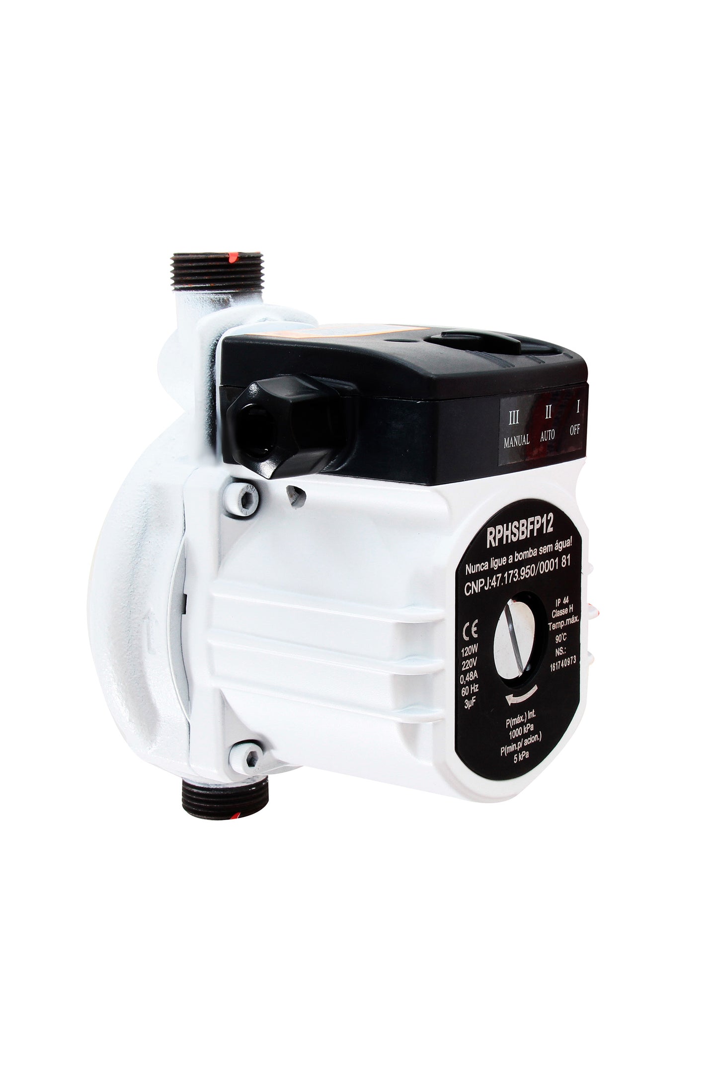 MINI BOMBA PRESSURIZADORA DE ÁGUA RINNAI RRFS120W 127V (cód: 7896576403054)